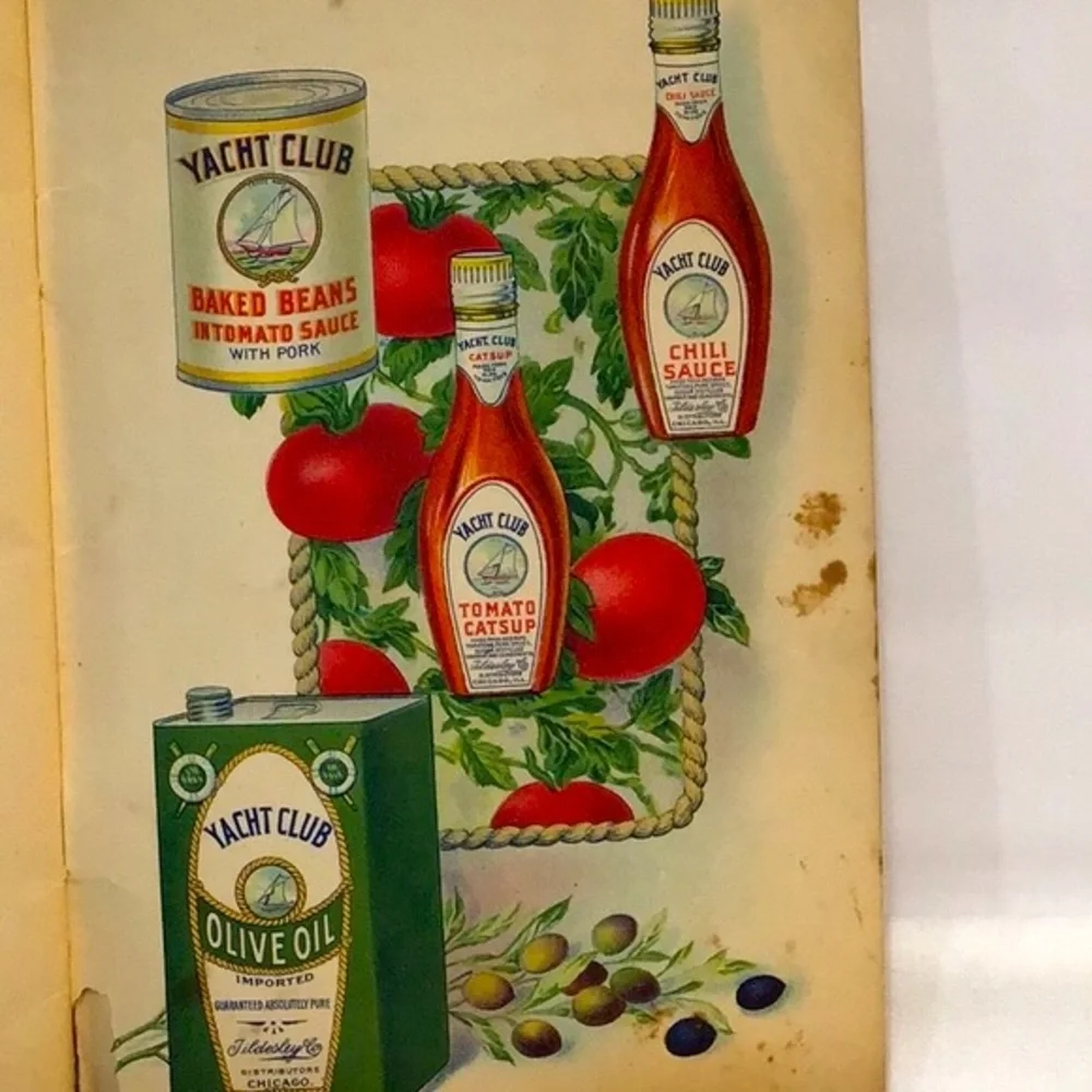 1916 Yacht Club salad recipe booklet Second Edition